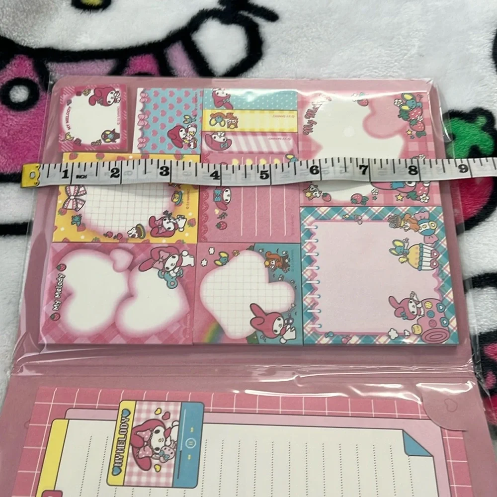 My Melody Memo Book-Style Set of Sticky Notes and Stationary Pages